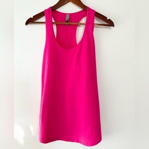 NEW Next Level Apparel Hot Pink Lightweight Racerback Tank Top SIZE S